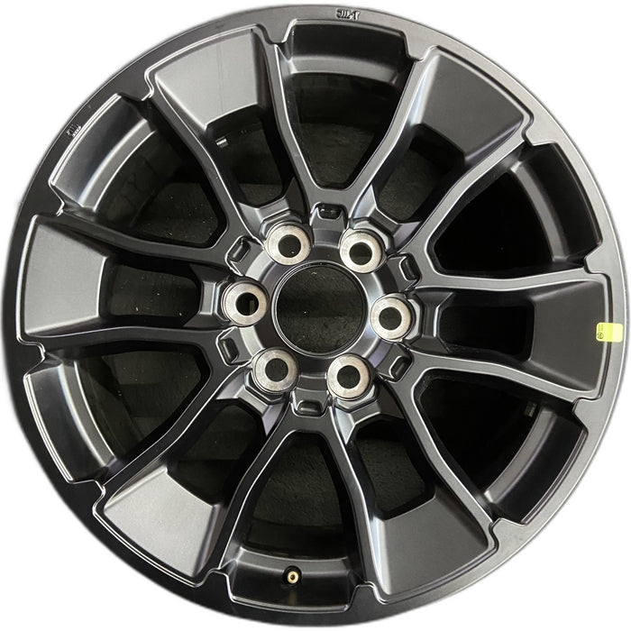 20" SEQUOIA 24 20x8, 6 Y spoke, black Original OEM Wheel Rim - Front View