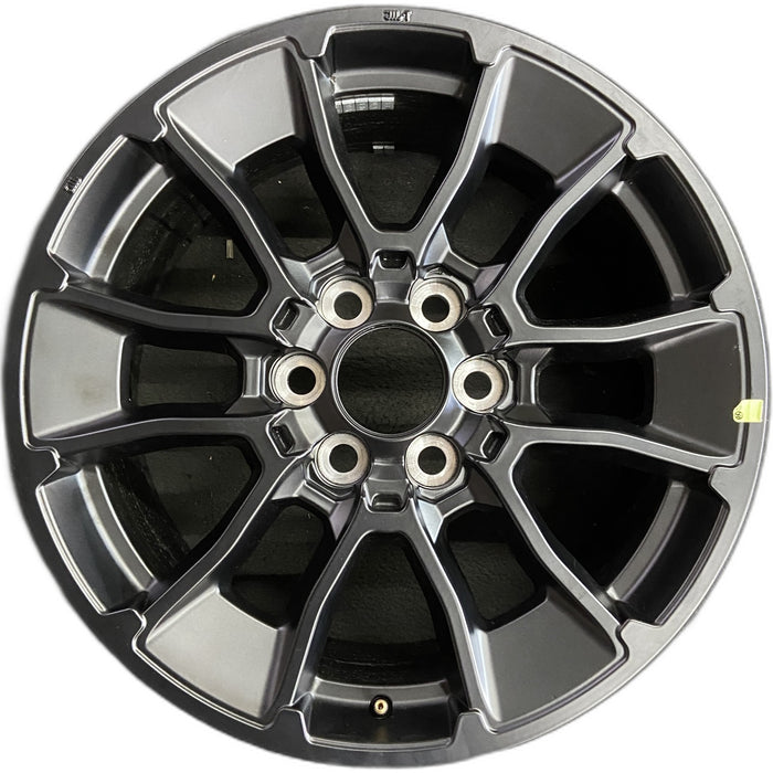 20" SEQUOIA 24 20x8, 6 Y spoke, black Original OEM Wheel Rim - Front View