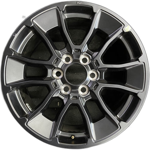 20" SEQUOIA 24 20x8, 6 Y spoke, black Original OEM Wheel Rim - Front View