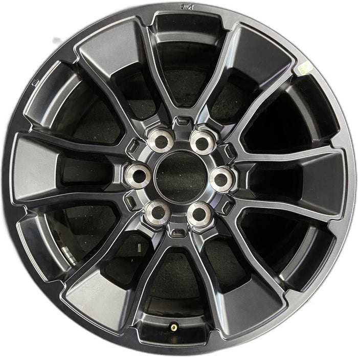 20" SEQUOIA 24 20x8, 6 Y spoke, black Original OEM Wheel Rim - Front View