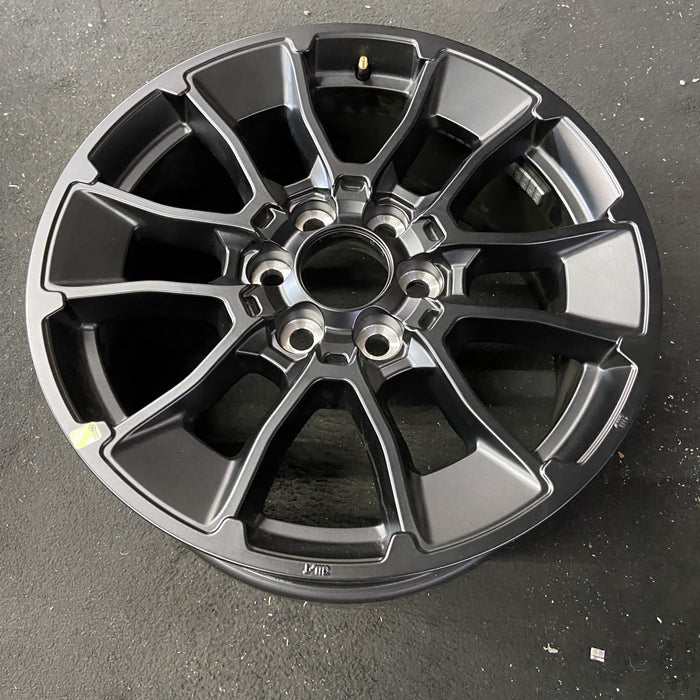 20" SEQUOIA 24 20x8, 6 Y spoke, black Original OEM Wheel Rim - Close-Up Detail