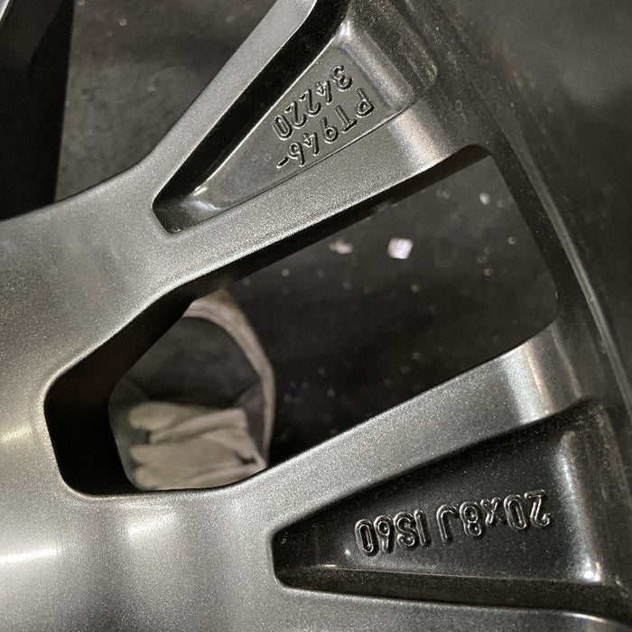 20" SEQUOIA 23-24 20x8 open spoke 6 spoke matte black Original OEM Wheel Rim