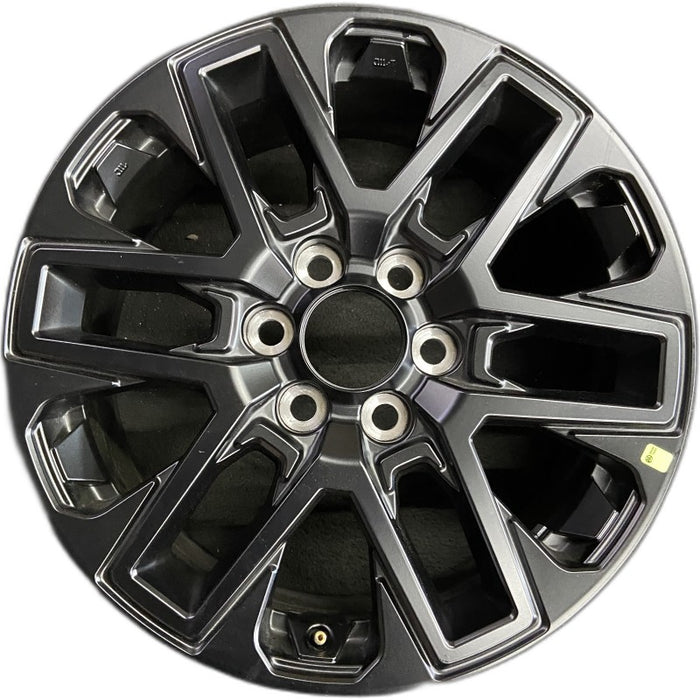 20" SEQUOIA 23-24 20x8 open spoke 6 spoke matte black Original OEM Wheel Rim - Front View