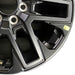 20" SEQUOIA 23-24 20x8 open spoke 6 spoke matte black Original OEM Wheel Rim - Close-Up Detail