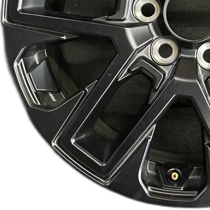 20" SEQUOIA 23-24 20x8 open spoke 6 spoke matte black Original OEM Wheel Rim - Back View