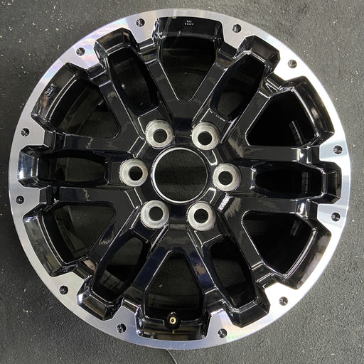 18" SEQUOIA 23-24 18x7.5, 6 double spoke, black Original OEM Wheel Rim - Angle View