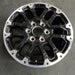 18" SEQUOIA 23-24 18x7.5, 6 double spoke, black Original OEM Wheel Rim - Side Profile