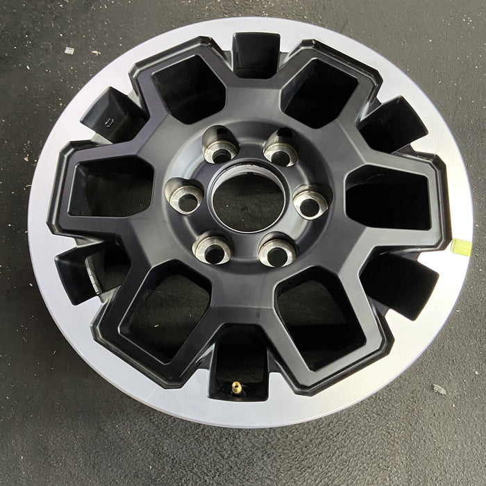 17" TACOMA 24 17x7.5, black Original OEM Wheel Rim - Side Profile