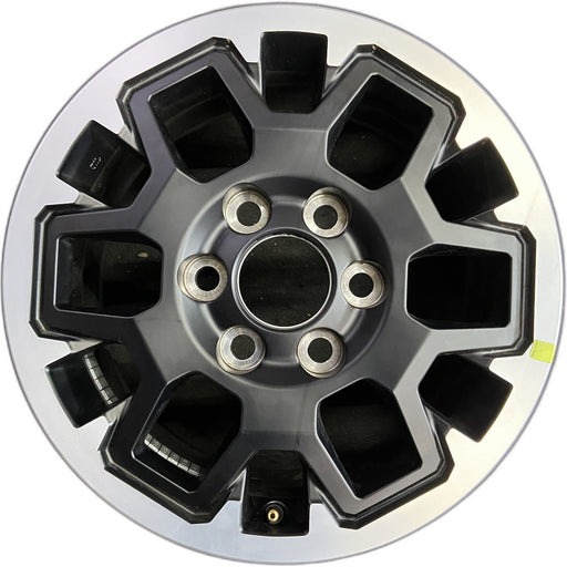 17" TACOMA 24 17x7.5, black Original OEM Wheel Rim - Front View