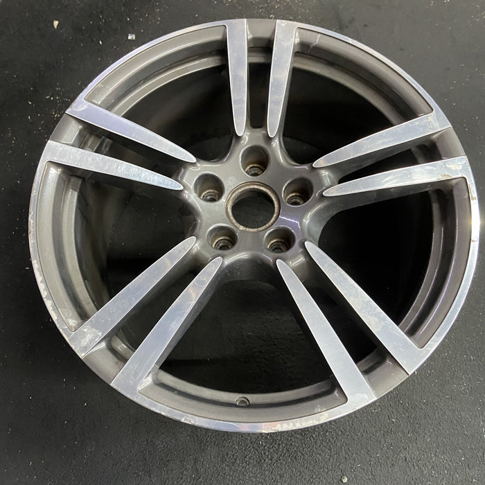 21" PORSCHE CAYENNE 11-18 21x10 , 5 double spoke Original OEM Wheel Rim - Side Profile