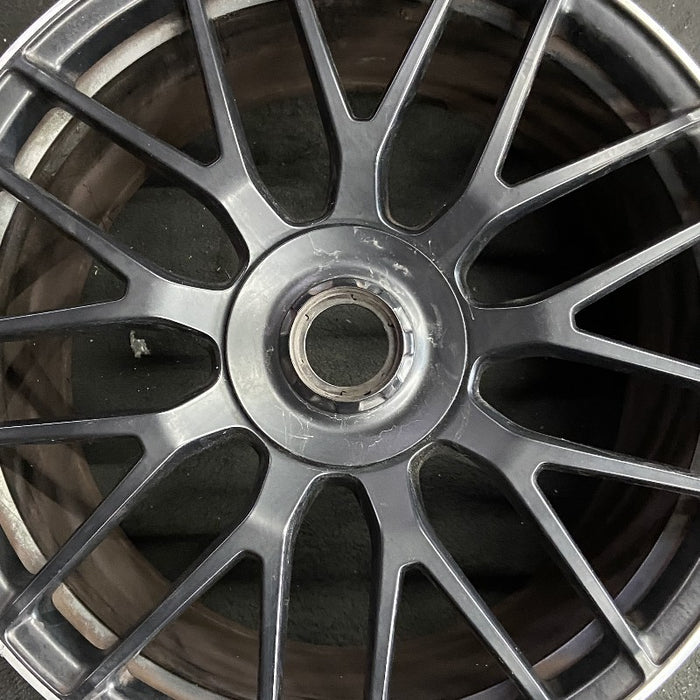 19" MERCEDES C-CLASS 17 205 Type Cv C63 19x10.5 18 spoke 9 Y spokes black with - Angle View