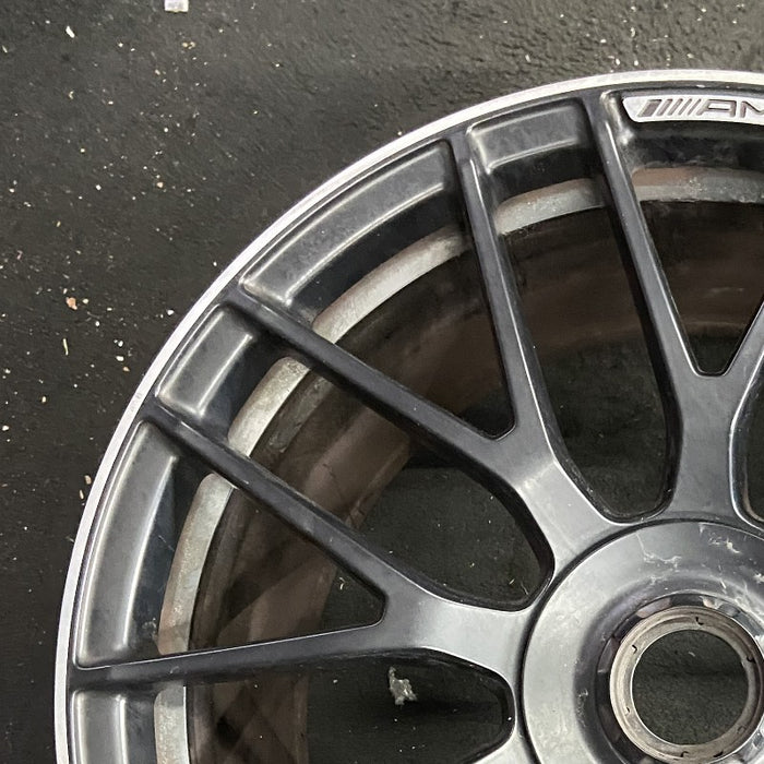 19" MERCEDES C-CLASS 17 205 Type Cv C63 19x10.5 18 spoke 9 Y spokes black with - Side Profile