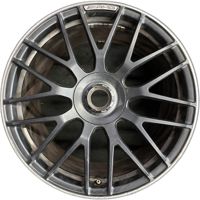 19" MERCEDES C-CLASS 17 205 Type Cv C63 19x10.5 18 spoke 9 Y spokes black with - Front View
