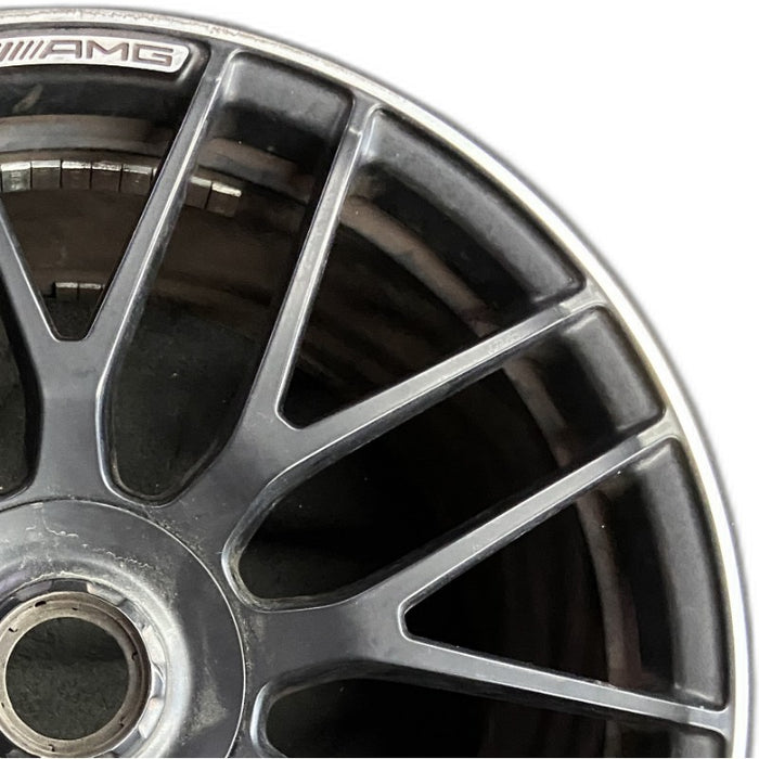 19" MERCEDES C-CLASS 17 205 Type Cv C63 19x10.5 18 spoke 9 Y spokes black with - Side Profile