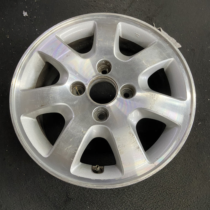 15" ACCORD 00 4 cylinder , 15x6, alloy, 7 spoke, straight spokes Original OEM - Side Profile