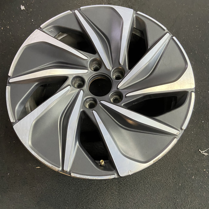 17" INSIGHT 19-20 17x7 , w/machined face Original OEM Wheel Rim - Side Profile