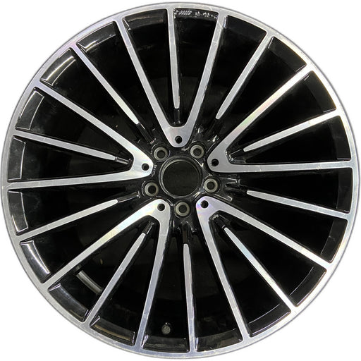 21" MERCEDES S-CLASS 21 223 Type , 21x10 , machined face with black accent - Front View
