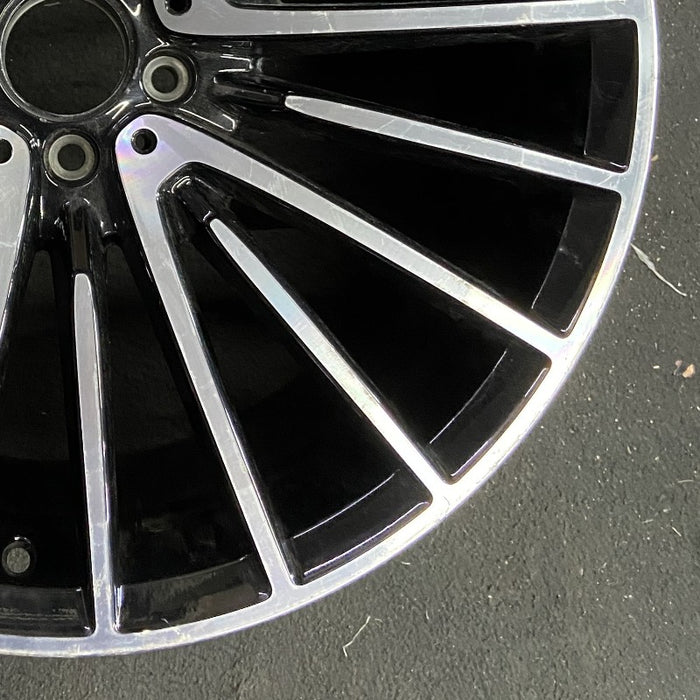21" MERCEDES S-CLASS 21 223 Type S models Sedan 21x10 5 V spoke machined face - Back View