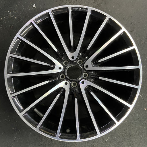 21" MERCEDES S-CLASS 21 223 Type , 21x10 , machined face with black accent - Angle View