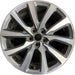 18" MKC 19 18x8 , 10 spoke, machined face with pockets Original OEM Wheel Rim - Front View