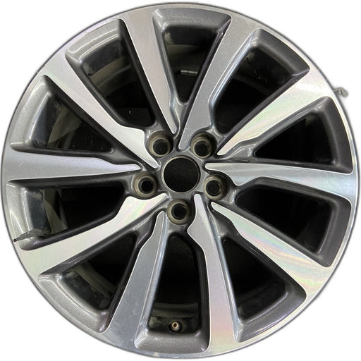 18" MKC 19 18x8 , 10 spoke, machined face with pockets Original OEM Wheel Rim - Front View