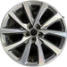 18" MKC 19 18x8 , 10 spoke, machined face with pockets Original OEM Wheel Rim - Front View