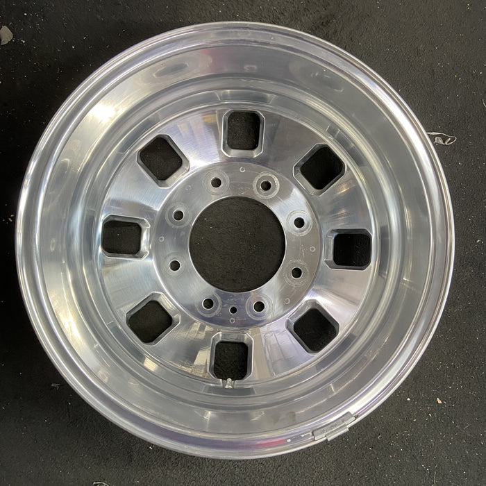 18" SIERRA 3500 PICKUP 24 DRW, 18x6.5, rear, outer Original OEM Wheel Rim - Angle View