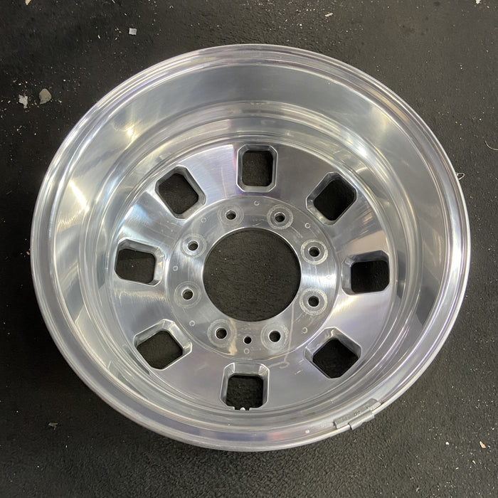 18" SIERRA 3500 PICKUP 24 DRW, 18x6.5, rear, outer Original OEM Wheel Rim - Side Profile