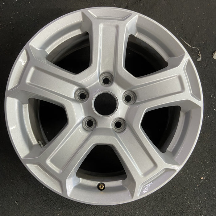 17" WRANGLER 18 VIN X , 17x7.5, , aluminum, straight spoke, w/recessed outer spoke Original OEM Wheel Rim