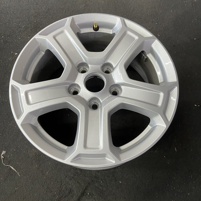 17" WRANGLER 18 VIN X , 17x7.5, , aluminum, straight spoke, w/recessed outer spoke Original OEM Wheel Rim