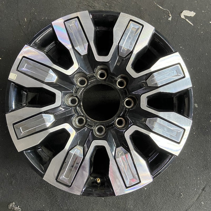 20" SIERRA 2500 PICKUP 24 20x8.5 8 spoke raised spoke machined with black pockets chrome inserts opt Q7F Original OEM Wheel Rim