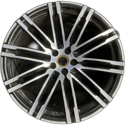 21" PORSCHE MACAN 15-18 21x10 , 20 spoke Original OEM Wheel Rim - Front View