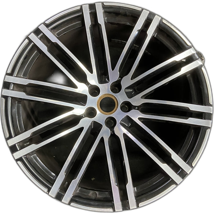 21" PORSCHE MACAN 15-18 21x10 , 20 spoke Original OEM Wheel Rim - Front View