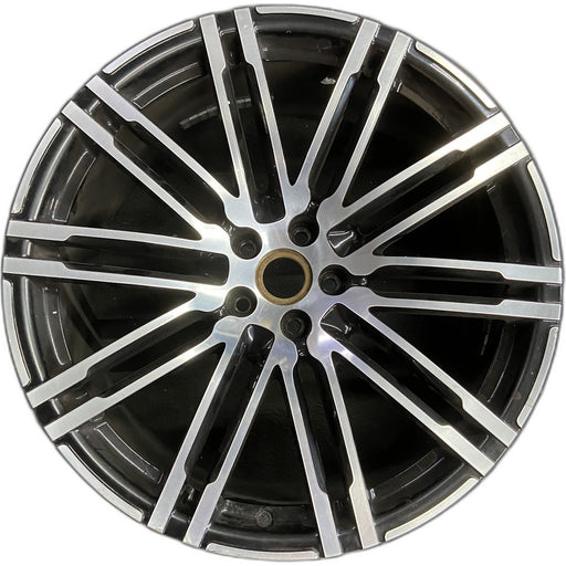 21" PORSCHE MACAN 15-18 21x9 , 20 spoke Original OEM Wheel Rim - Front View