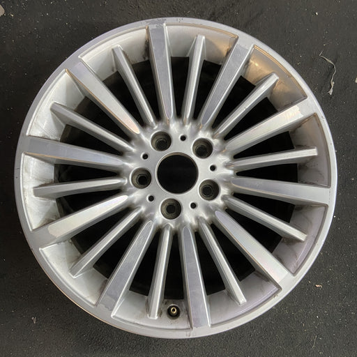 18" BMW 328i 18 18x8, 20 spoke, silver Original OEM Wheel Rim - Angle View