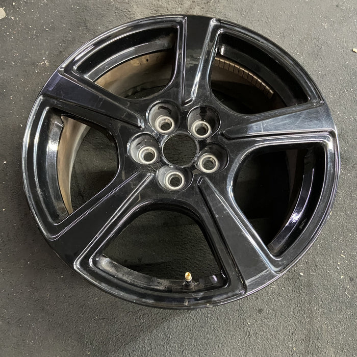18" MUSTANG MACH-E 21-23 18x7, , straight spoke Original OEM Wheel Rim - Side Profile