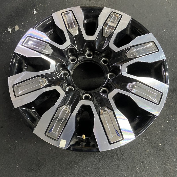 20" SIERRA 2500 PICKUP 24 20x8.5 8 spoke raised spoke machined with black pockets chrome inserts opt Q7F Original OEM Wheel Rim