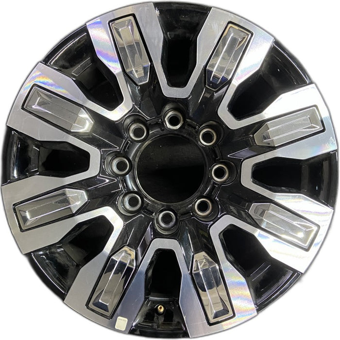 20" SIERRA 2500 PICKUP 24 20x8.5 8 spoke raised spoke machined with black pockets chrome inserts opt Q7F Original OEM Wheel Rim