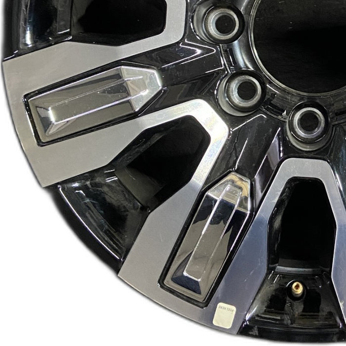 20" SIERRA 2500 PICKUP 24 20x8.5 8 spoke raised spoke machined with black pockets chrome inserts opt Q7F Original OEM Wheel Rim