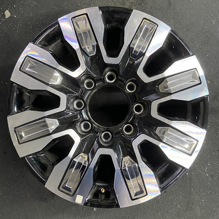 20" SIERRA 2500 PICKUP 24 20x8.5 8 spoke raised spoke machined with black pockets chrome inserts opt Q7F Original OEM Wheel Rim