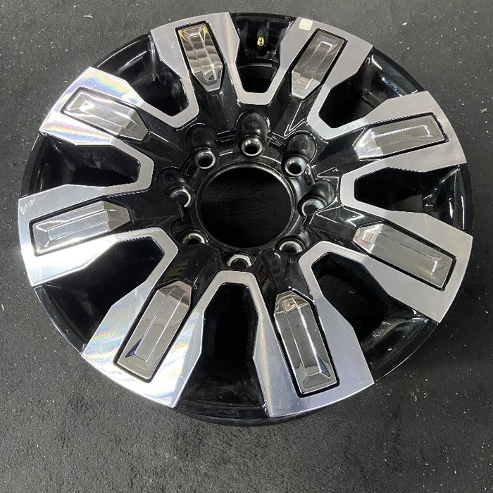 20" SIERRA 2500 PICKUP 24 20x8.5 8 spoke raised spoke machined with black pockets chrome inserts opt Q7F Original OEM Wheel Rim