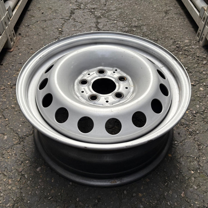 16" METRIS 23 447 Type, 16x5.5, steel Original OEM Wheel Rim - Side Profile