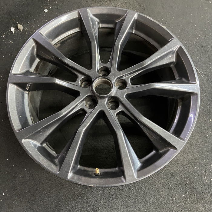 20" EXPLORER 17-19 20x8.5, , 10 spoke, , dark gray Original OEM Wheel Rim - Side Profile