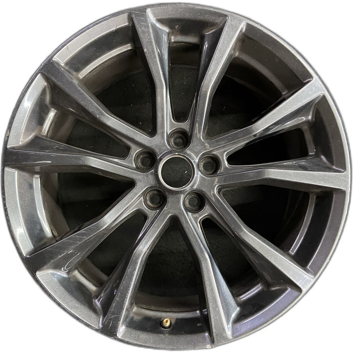 20" EXPLORER 17-19 20x8.5, , 10 spoke, , dark gray Original OEM Wheel Rim - Front View