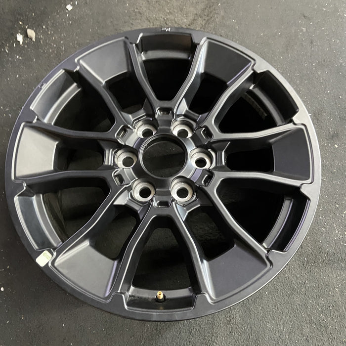 20" SEQUOIA 24 20x8, 6 Y spoke, black Original OEM Wheel Rim - Side Profile