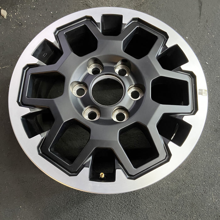 17" TACOMA 24 17x7.5, black Original OEM Wheel Rim - Side Profile