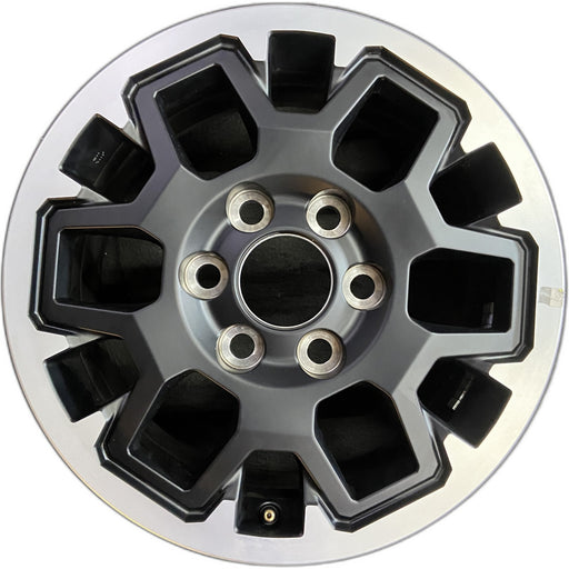 17" TACOMA 24 17x7.5, black Original OEM Wheel Rim - Front View