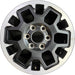 17" TACOMA 24 17x7.5, black Original OEM Wheel Rim - Front View