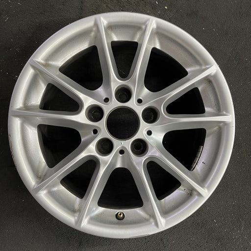 16" BMW 525i 01-03 16x7 , 10 spoke, thin radial spoke Original OEM Wheel Rim - Angle View