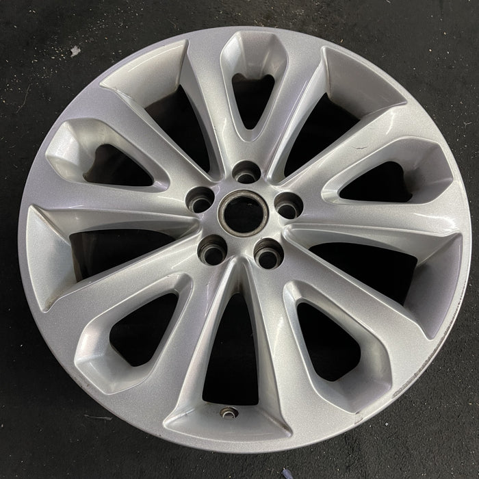 20" RANGE ROVER 13-17 , 20x8.5, , silver Original OEM Wheel Rim - Side Profile
